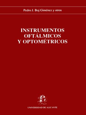 cover image of Instrumentos oftálmicos y optométricos